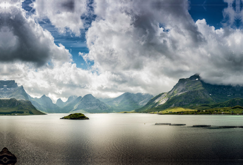 Premium Textil-Leinwand Lofoten