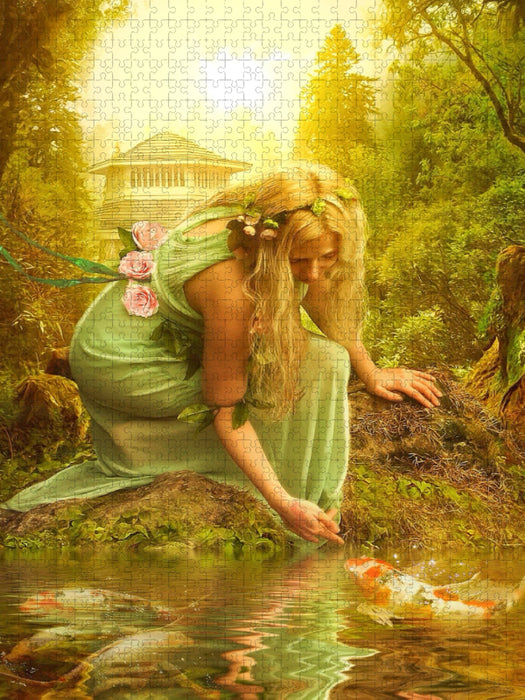 Nymphe am Bach - CALVENDO Foto-Puzzle'