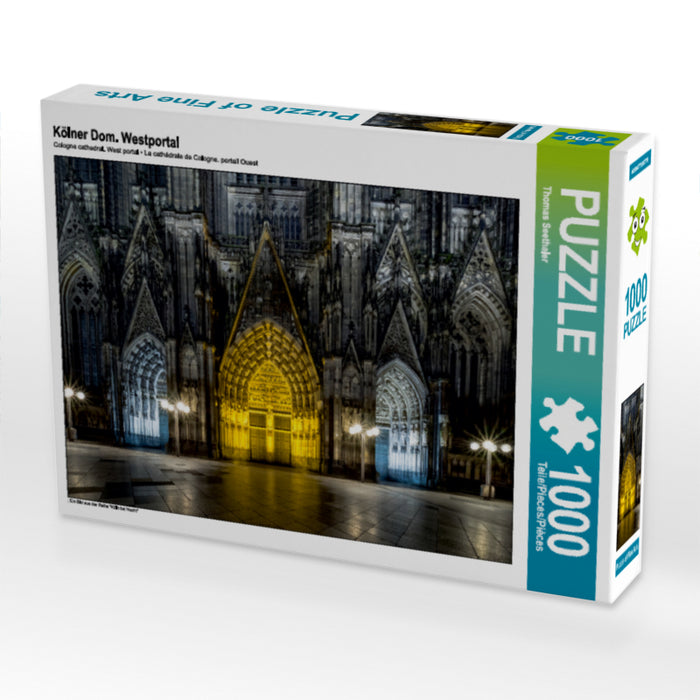 Cologne cathedral. West portal - CALVENDO photo puzzle 