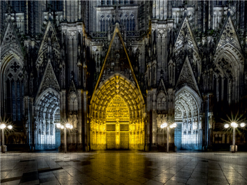 Cologne cathedral. West portal - CALVENDO photo puzzle 