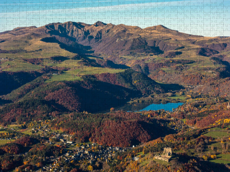 Murol und Chambon-See - CALVENDO Foto-Puzzle'
