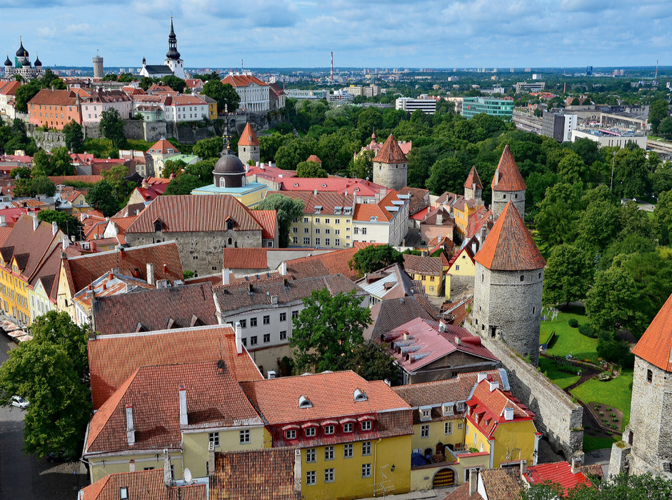 View over the city wall - CALVENDO photo puzzle 