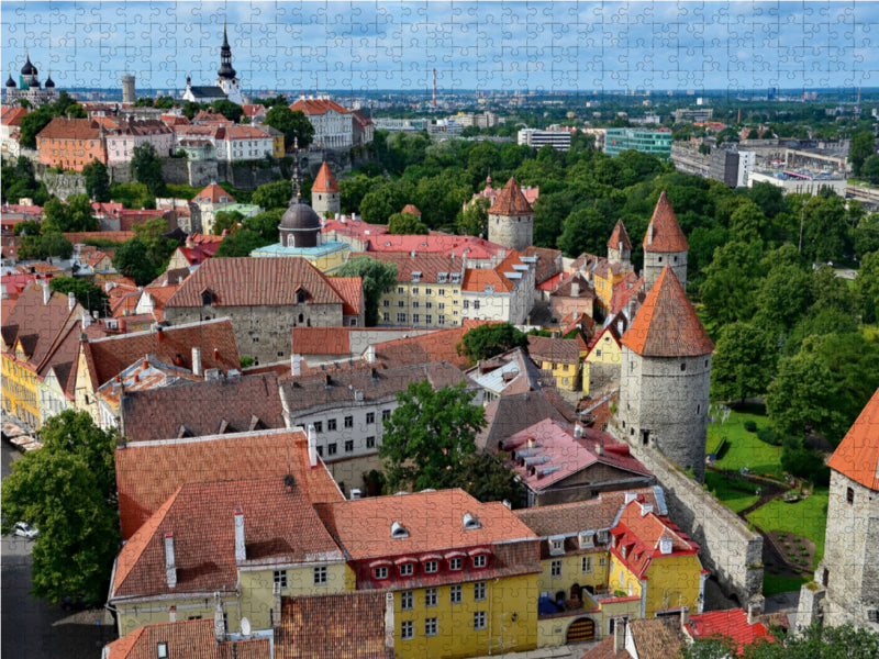View over the city wall - CALVENDO photo puzzle 