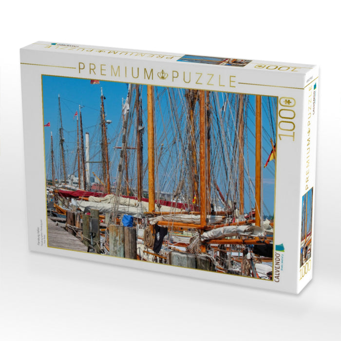 Flensburg, Hafen - CALVENDO Foto-Puzzle'