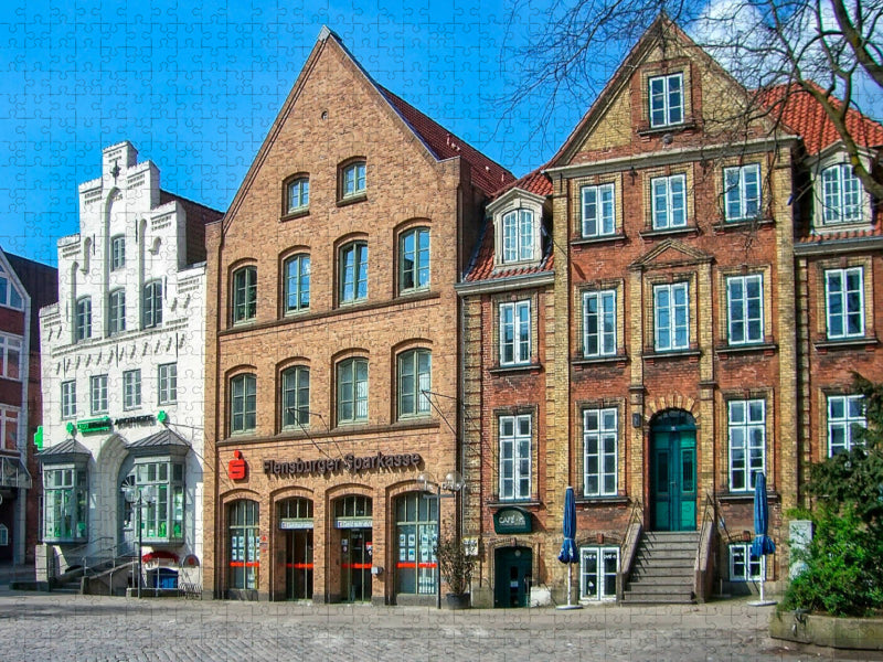 Flensburg, Südermarkt - CALVENDO Foto-Puzzle'