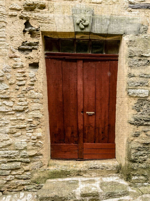 Provence - Tür in Beaumettes - CALVENDO Foto-Puzzle'