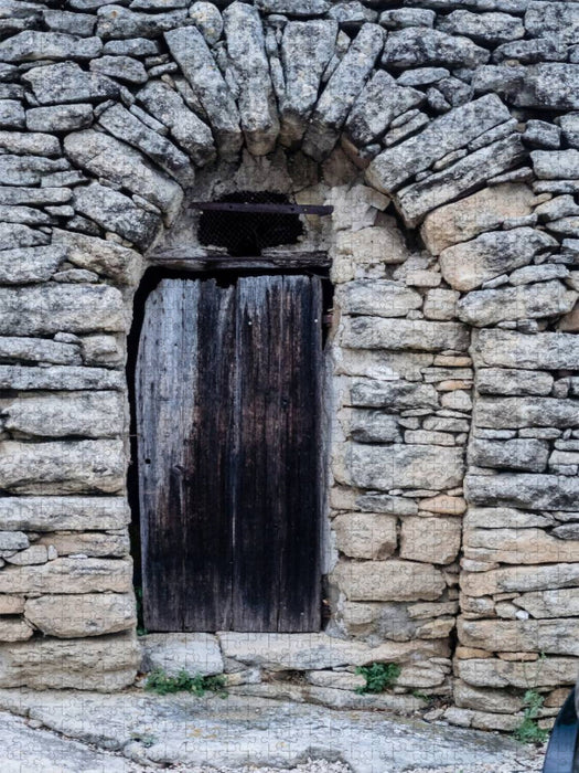 Provence - Eingang eines Borie in Gordes - CALVENDO Foto-Puzzle'