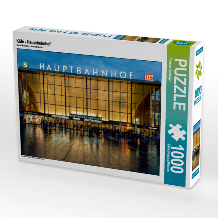 Köln - Hauptbahnhof 1000 Teile Puzzle quer - CALVENDO Foto-Puzzle'