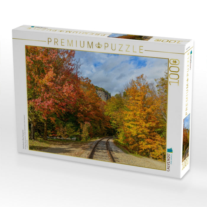 Herbstlaub in New Hampshire - CALVENDO Foto-Puzzle'