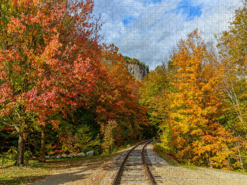 Herbstlaub in New Hampshire - CALVENDO Foto-Puzzle'