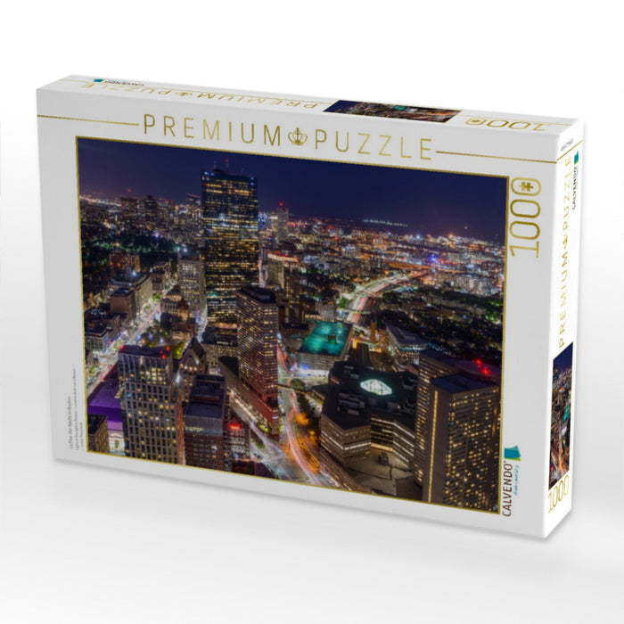 Lichter der Nacht in Boston - CALVENDO Foto-Puzzle'