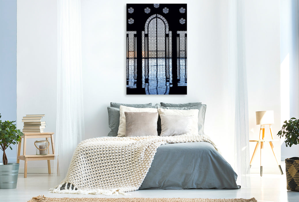 Premium Textil-Leinwand Premium Textil-Leinwand 80 cm x 120 cm  hoch Ein Bild von Marokko-Kalender