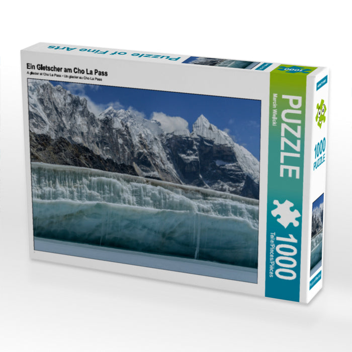 Ein Gletscher am Cho La Pass 1000 Teile Puzzle quer - CALVENDO Foto-Puzzle'