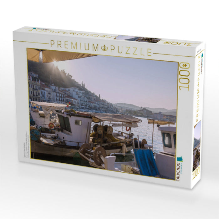 Hafenzauber in Gythio - CALVENDO Foto-Puzzle'