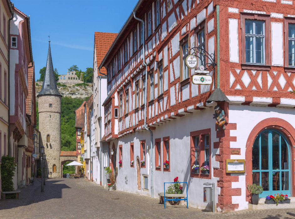 Fachwerkromantik in Karlstadt - CALVENDO Foto-Puzzle'