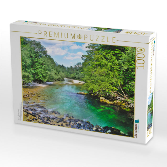 Smaragdgrüne Savica - CALVENDO Foto-Puzzle'