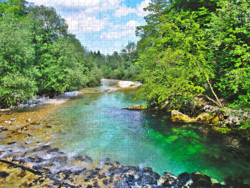 Smaragdgrüne Savica - CALVENDO Foto-Puzzle'