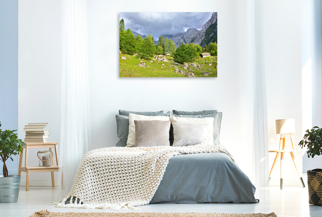 Toile textile premium Toile textile premium 120 cm x 80 cm paysage Alpes juliennes 