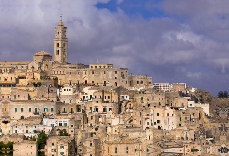 Premium Textil-Leinwand Sassi di Matera - Basilikata, Italien