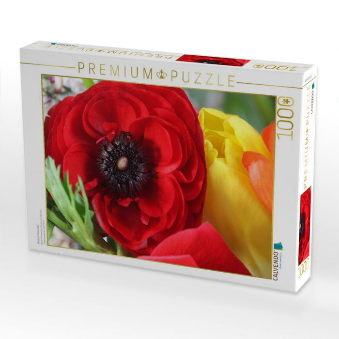 Blutrote Ranunkel - CALVENDO Foto-Puzzle'