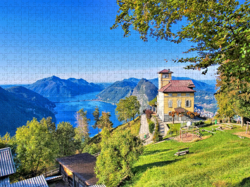 Blick vom Monte Brè - CALVENDO Foto-Puzzle'