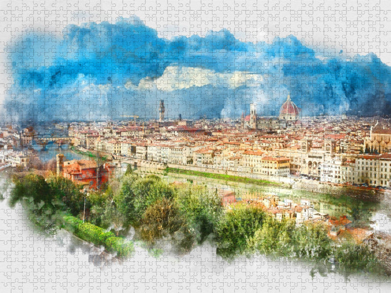 Ein Motiv aus dem Kalender Florenz Hauptstadt der Toskana - CALVENDO Foto-Puzzle'