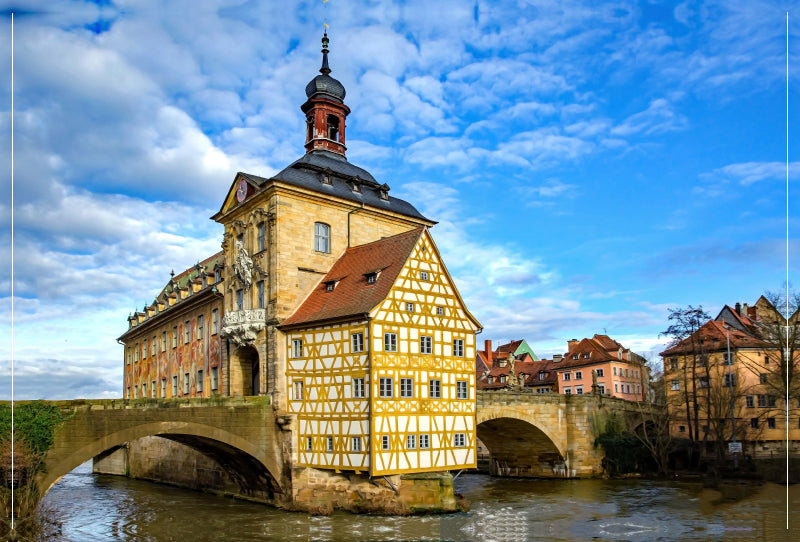 Premium Textil-Leinwand Altes Rathaus