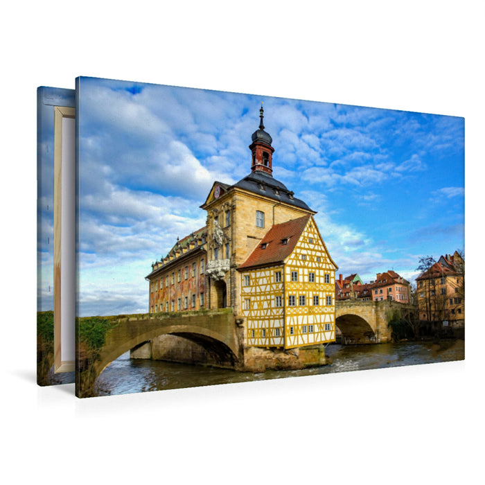 Premium Textil-Leinwand Altes Rathaus
