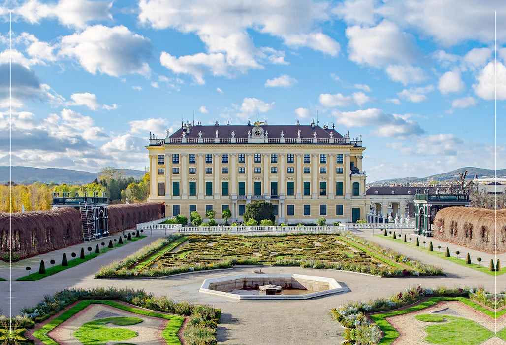 Premium Textil-Leinwand Schloss Belvedere