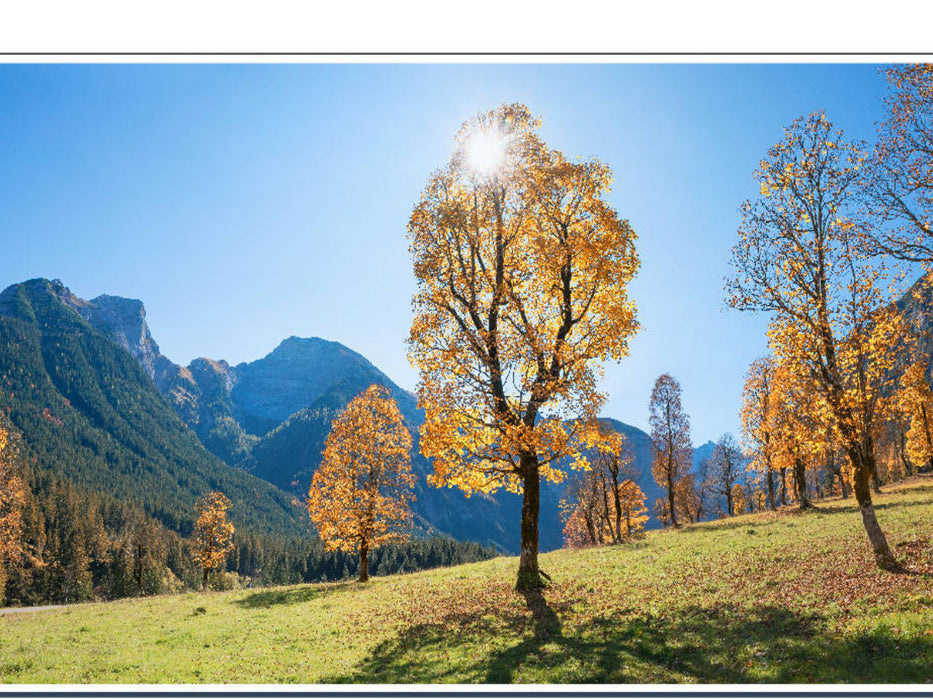 Herbstlandschaft am Ahornboden im Karwendel - CALVENDO Foto-Puzzle'