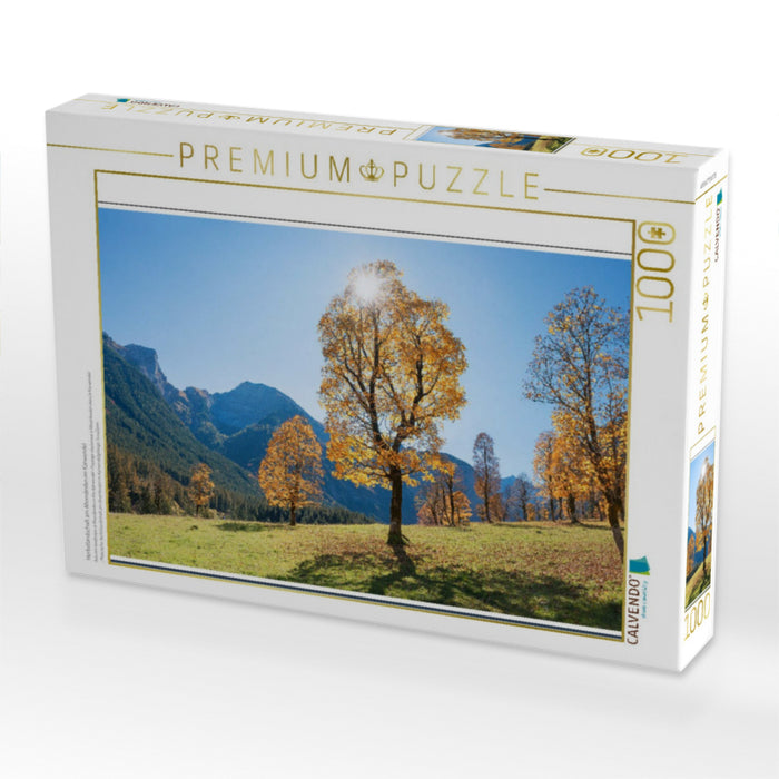 Herbstlandschaft am Ahornboden im Karwendel - CALVENDO Foto-Puzzle'