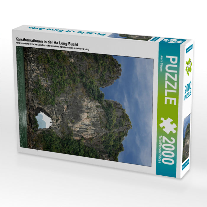 Karstformationen in der Ha Long Bucht 2000 Teile Puzzle hoch - CALVENDO Foto-Puzzle'