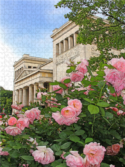 Propyläen am Münchner Königsplatz 1000 Teile Puzzle hoch - CALVENDO Foto-Puzzle'