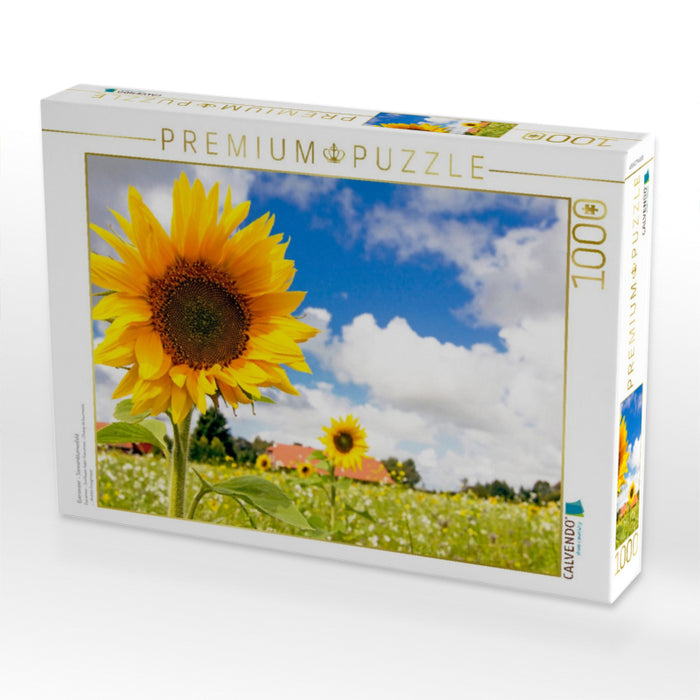 Eversmeer - Sonnenblumenfeld - CALVENDO Foto-Puzzle'