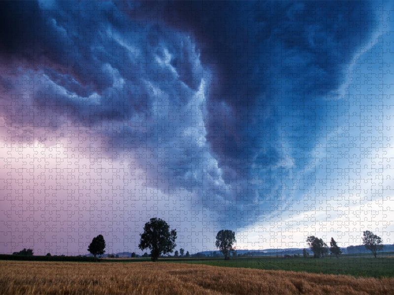 Shelfcloud zur blauen Stunde - CALVENDO Foto-Puzzle'