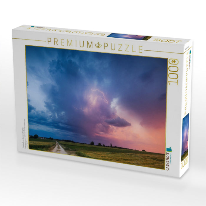 Einzelzelle im Sonnenuntergang - CALVENDO Foto-Puzzle'