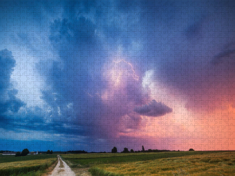 Einzelzelle im Sonnenuntergang - CALVENDO Foto-Puzzle'
