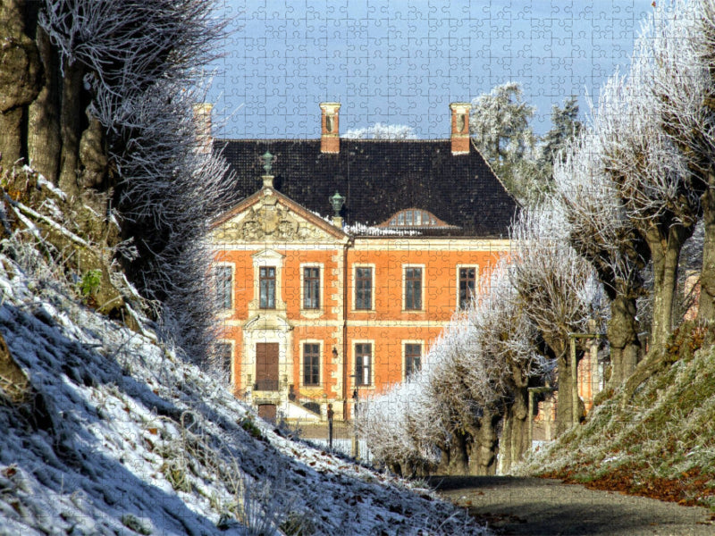 Winter in Schloss Bothmer im Klützer Winkel - CALVENDO Foto-Puzzle'