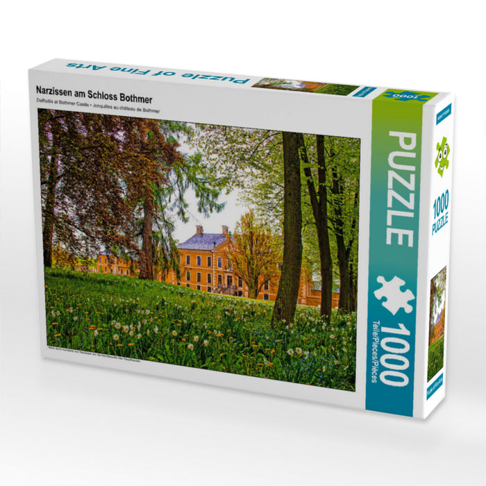 Narzissen am Schloss Bothmer 2000 Teile Puzzle quer - CALVENDO Foto-Puzzle'