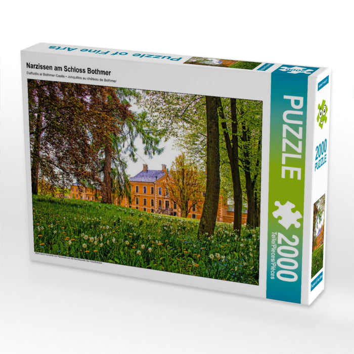 Narzissen am Schloss Bothmer 2000 Teile Puzzle quer - CALVENDO Foto-Puzzle'