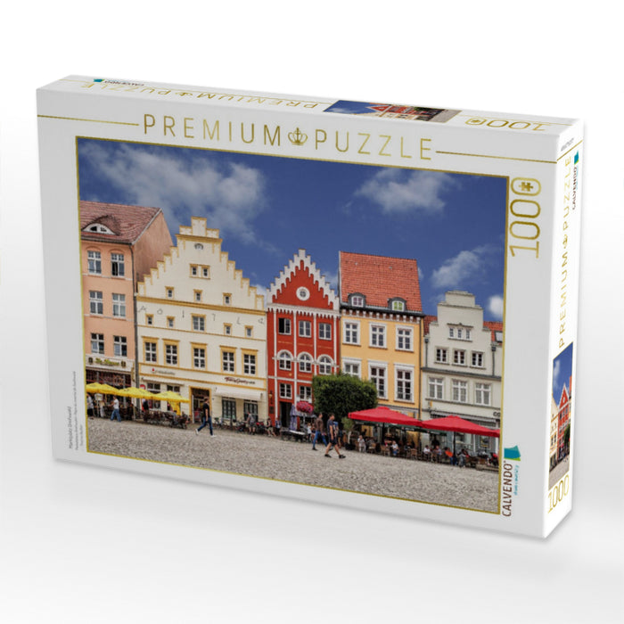 Marktplatz Greifswald - CALVENDO Foto-Puzzle'