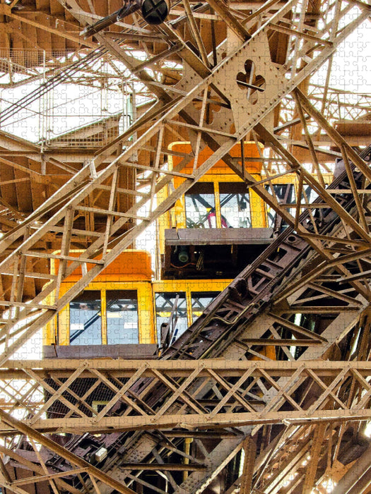 Eiffelturm Schrägaufzüge - CALVENDO Foto-Puzzle'