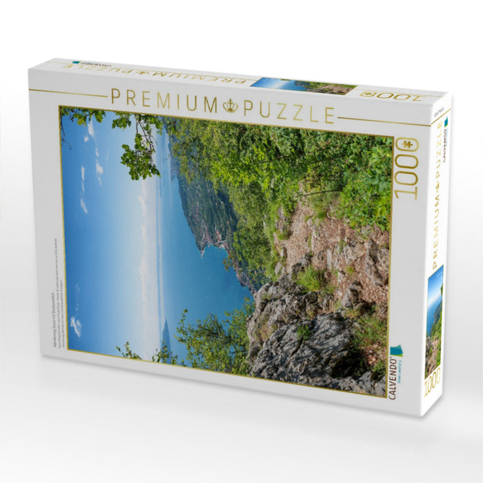 Wanderweg Sasso mit Gardaseeblick - CALVENDO Foto-Puzzle'