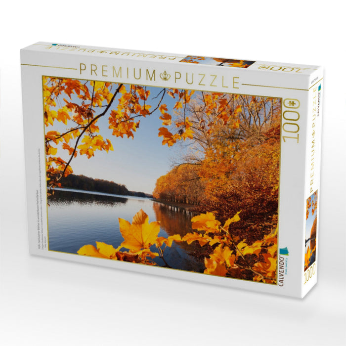 Köln Decksteiner Weiher in wunderbaren Herbstfarben - CALVENDO Foto-Puzzle'