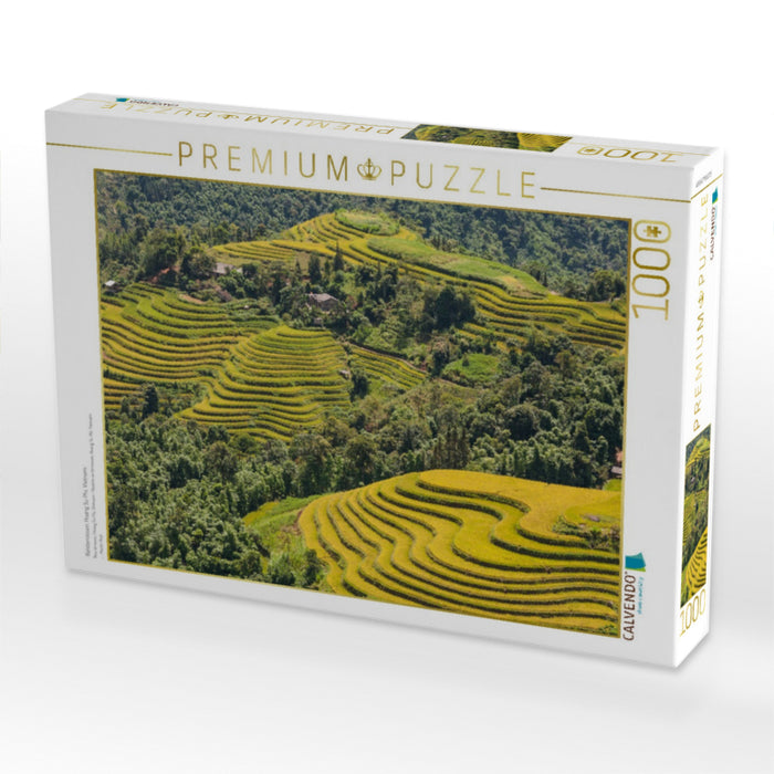 Reisterrassen, Hoang Su Phi, Vietnam - CALVENDO Foto-Puzzle'