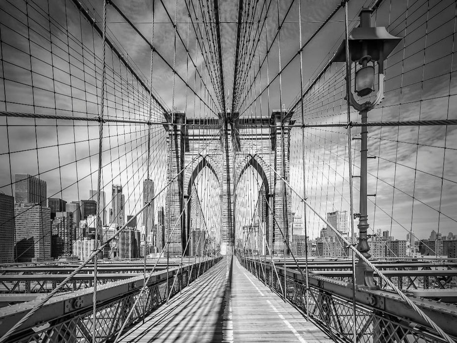 NEW YORK CITY Brooklyn Bridge Monochrom - CALVENDO Foto-Puzzle'