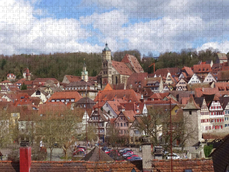 Über den Dächern - CALVENDO Foto-Puzzle'