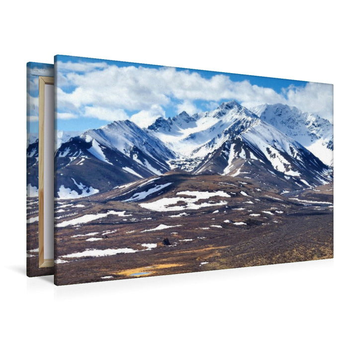 Premium Textil-Leinwand Alaska Range, Denali National Park