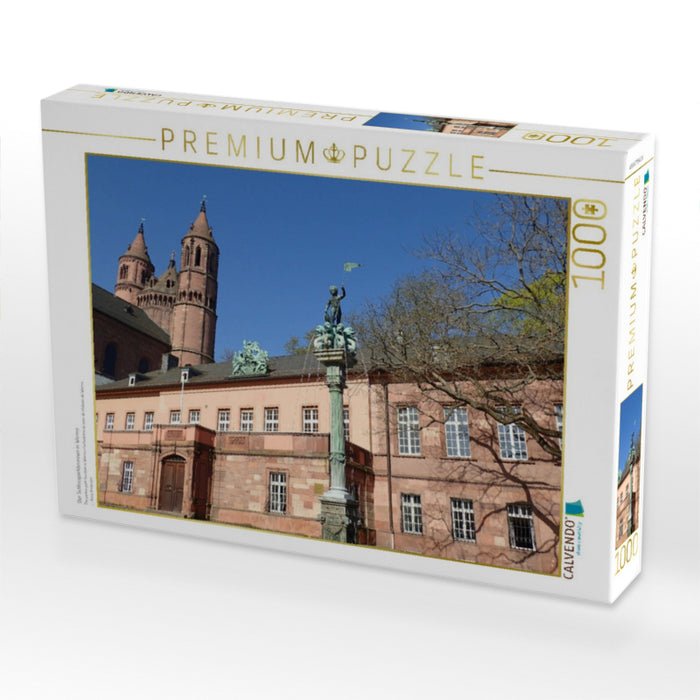 Der Schlossparkbrunnen in Worms - CALVENDO Foto-Puzzle'
