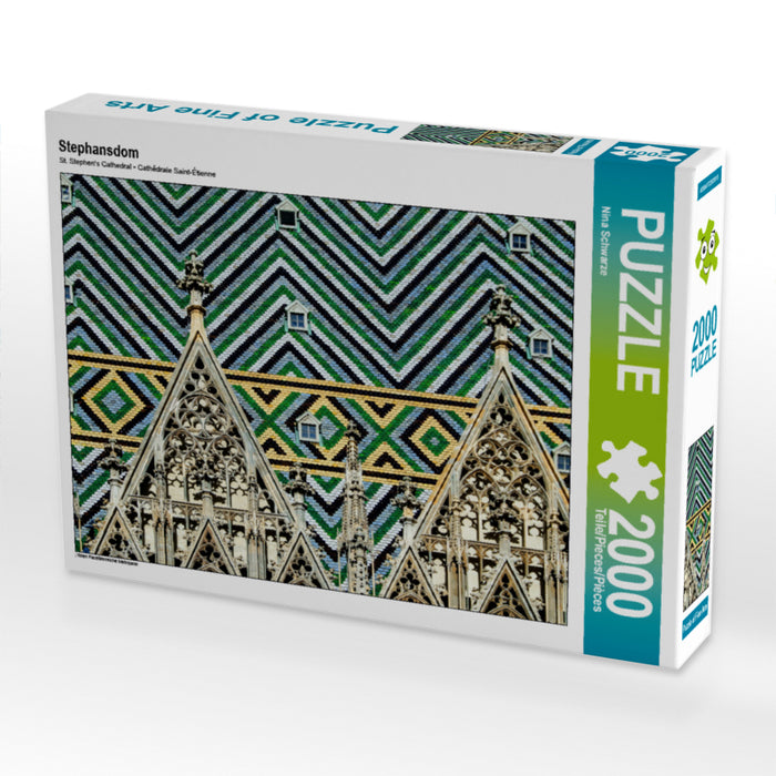 Stephansdom 2000 Teile Puzzle quer - CALVENDO Foto-Puzzle'